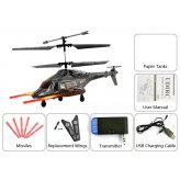 Night Camouflage Apache iHelicopter iPhone/iPad/iPod Touch/Android Phone Controlled RC Helicopter