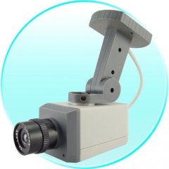 Dummy Security Camera with Motion Detector and LED Light