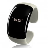 Ladies Bluetooth Fashion Bracelet with Time Display - Pearl White (Call/Distance Vibration, Caller ID)
