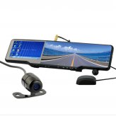 All-in-one Car Bluetooth Rearview Mirror Kit (GPS, DVR, Wireless Camera and More)